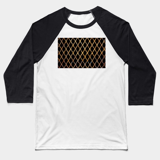 Rusty Corrugated Mesh Baseball T-Shirt by arc1